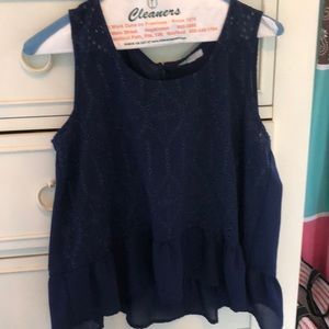 flowy navy tank